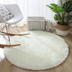 tapis blanc 120cm