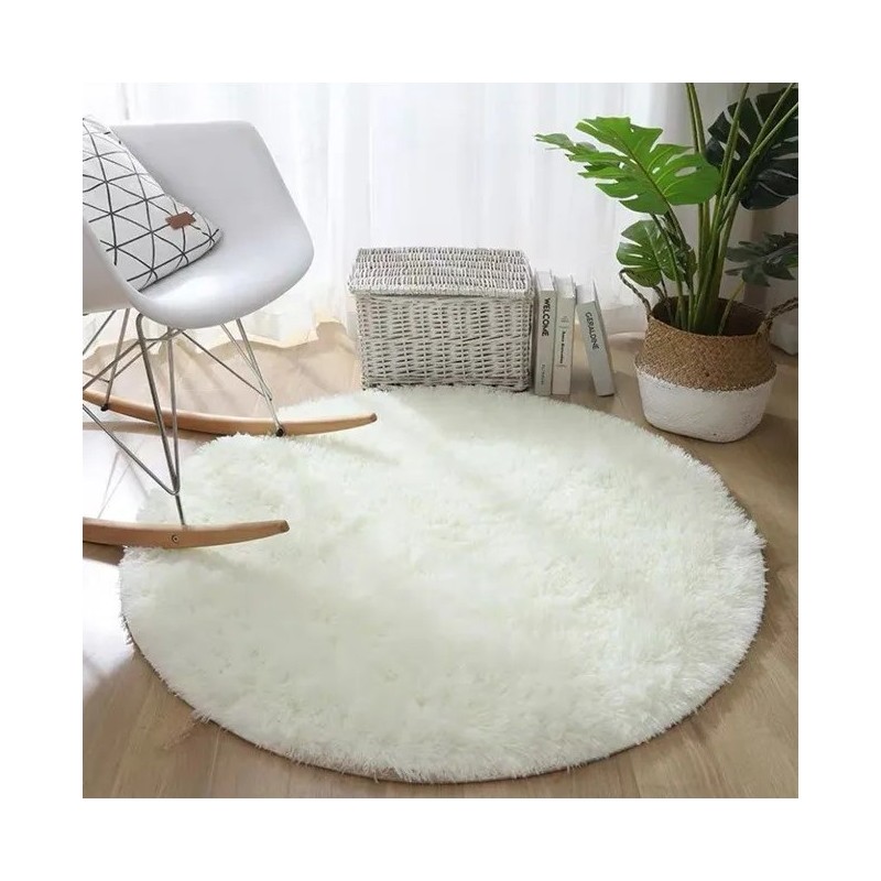 tapis blanc 120cm