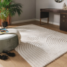 Tapis poil ras - Tapis poil court design moderne pour salon
